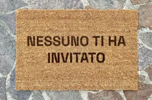 Zerbino personalizzato con scritta NESSUNO TI HA INVITATO